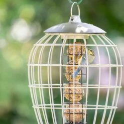 Meisenknödelhalter Mit Schutzkäfig „Aura“ 9 Meisenknödelhalter Mit Schutzkäfig „Aura“ -Geflügelbedarf Verkäufe 2024 350030119 aura fat ball feeder with guardian qm 6635