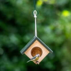 Erdnussbutterglas-Halter „Cork“ Zum Aufhängen 8 Erdnussbutterglas-Halter „Cork“ Zum Aufhängen -Geflügelbedarf Verkäufe 2024 351900119 cork hanging peanut butter feeder sw sem low res 0639