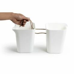 Selbstbewässernder Blumentopf Viereckig, Weiß -Geflügelbedarf Verkäufe 2024 563470119 3