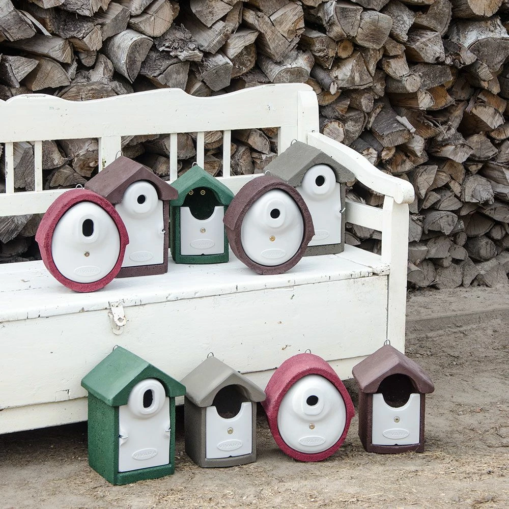 Nistkasten „Barcelona“ WoodStone Halbhöhlenbrüter Braun 6 Nistkasten „Barcelona“ WoodStone Halbhöhlenbrüter Braun – Bild 4