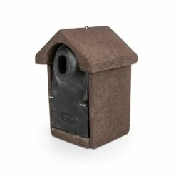 Nistkasten „Salamanca“ WoodStone, Oval -Geflügelbedarf Verkäufe 2024 90741 woodstone nestkast houtbeton vrijhangend ovaal sw low res 1014