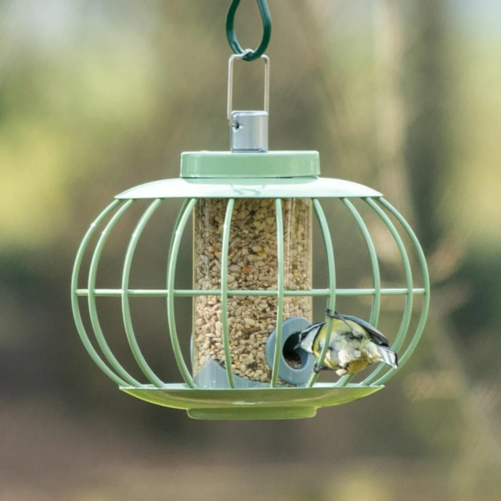 Futtersäule Mit Schutzkäfig „Laterne“ 3 Futtersäule Mit Schutzkäfig „Laterne“