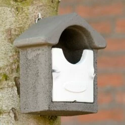 Nistkasten „Barcelona“ WoodStone Halbhöhlenbrüter Grau -Geflügelbedarf Verkäufe 2024 nistkasten barcelona woodstone halbhoehlenbrueter grau 90662 2 1